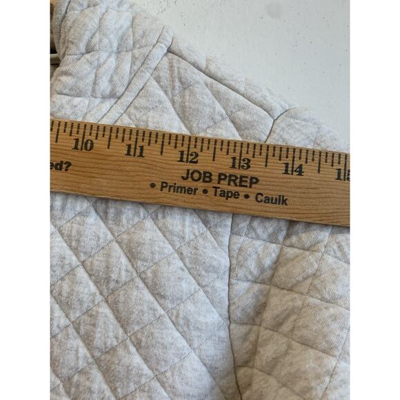 Orvis Womens Quilted Sweater Heather Pullover Diamond Pattern Mock Neck Cozy XS - Picture 4 of 11